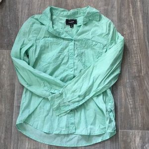 green button up shirt